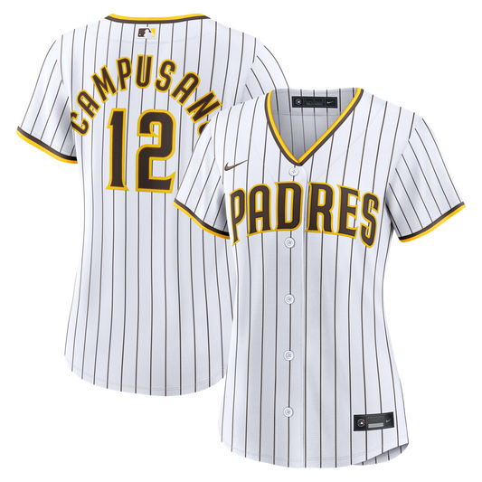 San Diego Padres Luis Campusano Nike Women's Home Replica Jersey - White MLB Team Jersey Baseball Fan Apparel