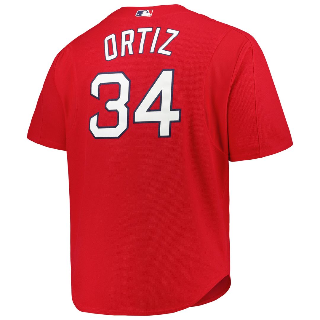 Boston Red Sox David Ortiz Mitchell & Ness Big & Tall Cooperstown Mesh Batting Practice Jersey - Red MLB Team Jersey Baseball Fan Apparel
