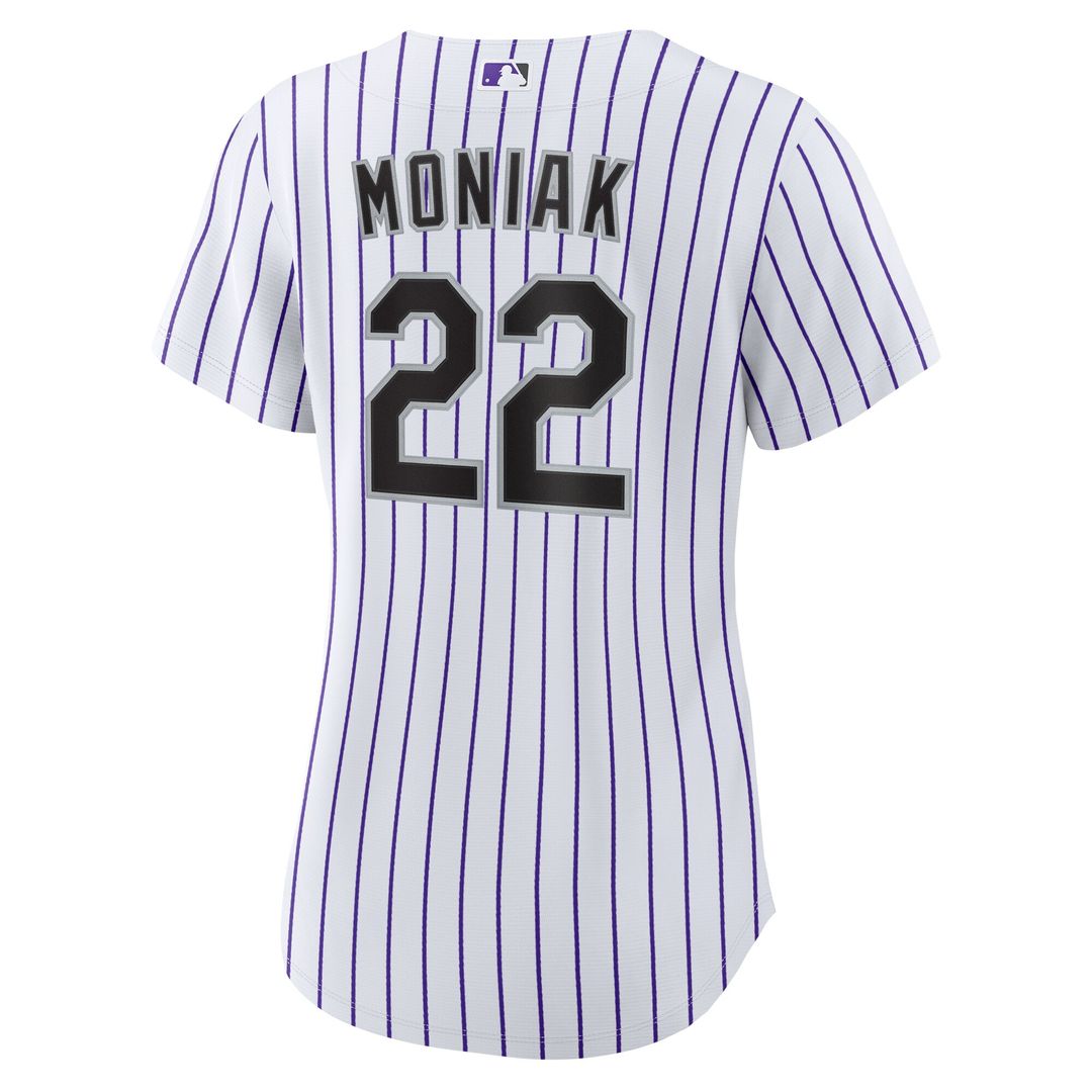 Colorado Rockies Mickey Moniak Nike Women's Home Replica Jersey - White MLB Team Jersey Baseball Fan Apparel