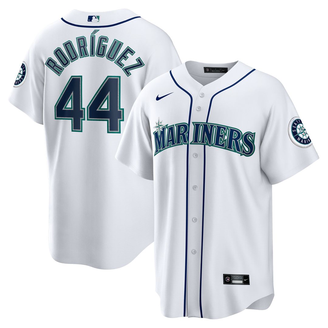 Seattle Mariners Julio Rodríguez Nike Home Replica Jersey - White MLB Team Jersey Baseball Fan Apparel