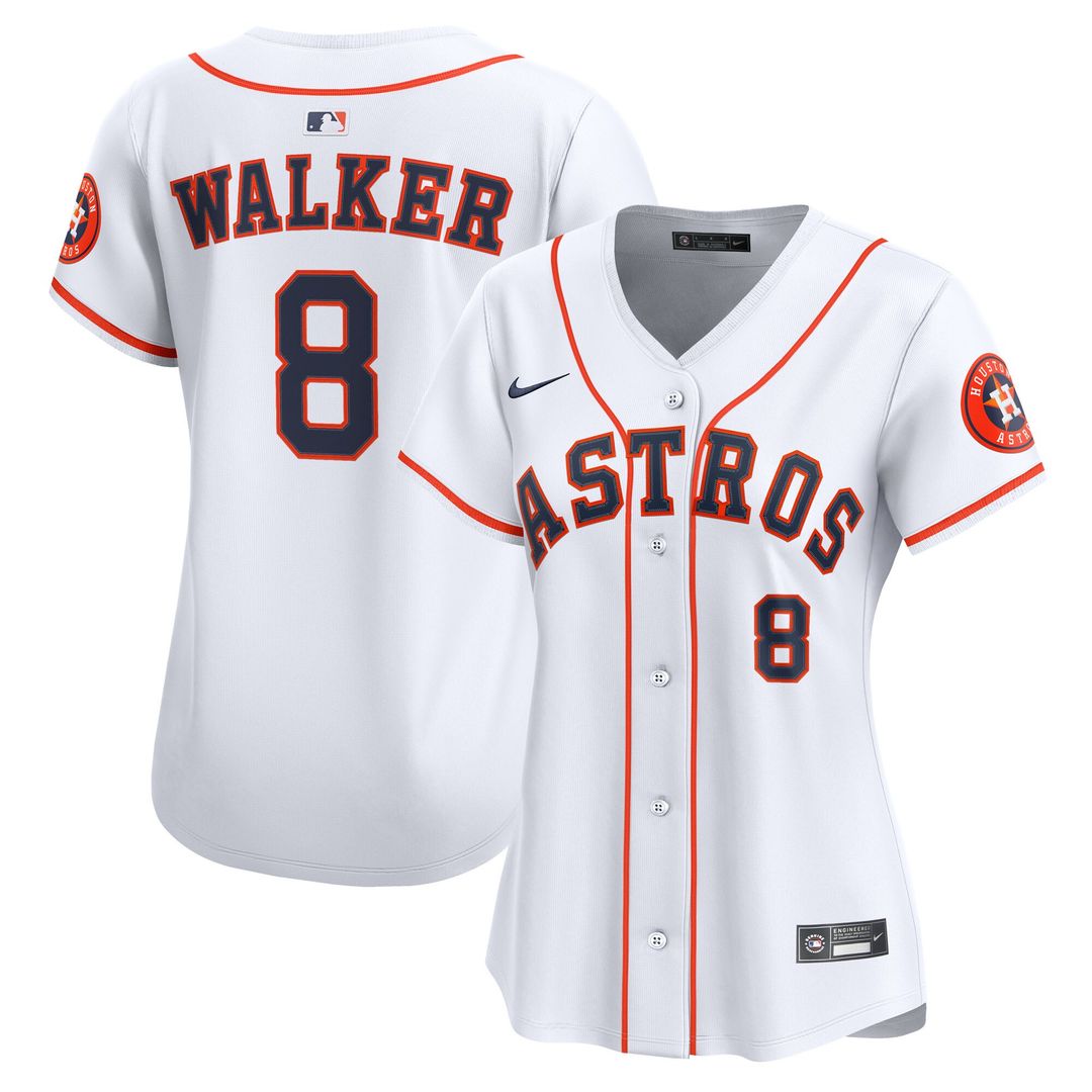Houston Astros Christian Walker Nike Women's Home Limited Player Jersey - White MLB Team Jersey Baseball Fan Apparel