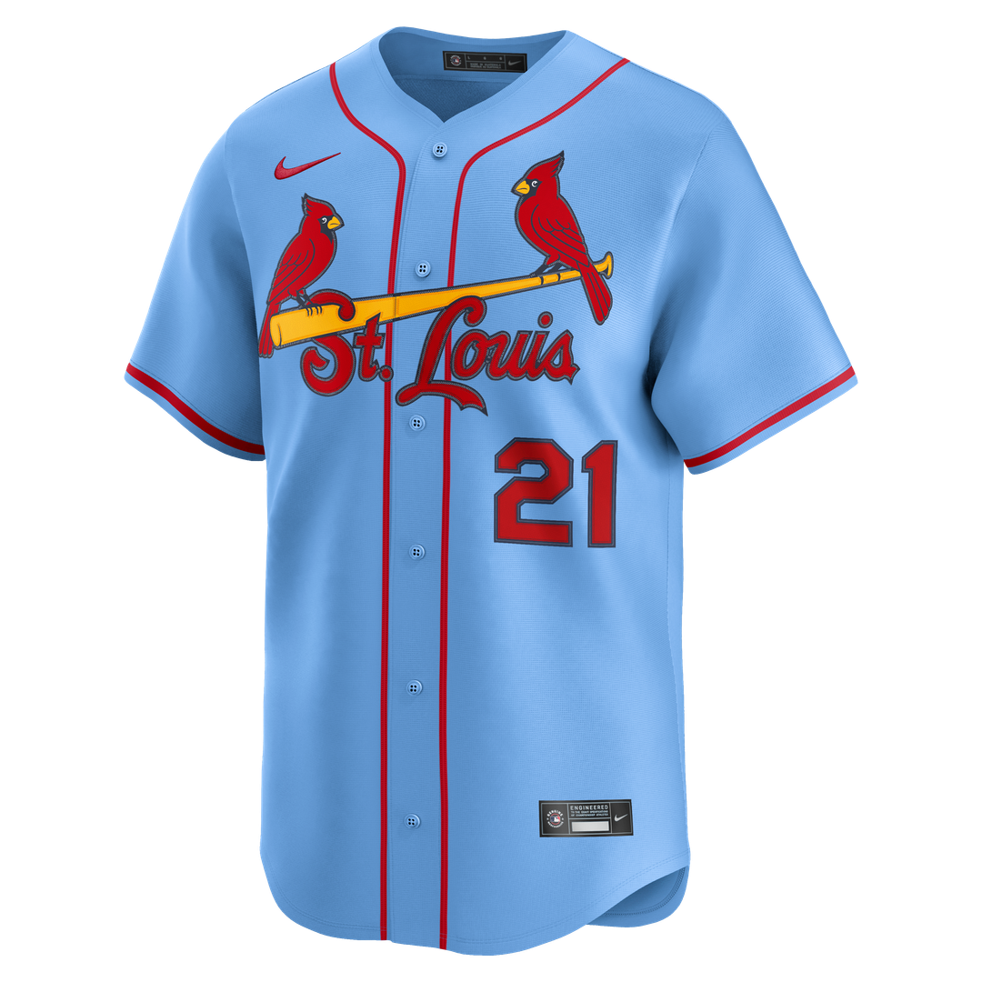 St. Louis Cardinals Lars Nootbaar Nike Alternate Limited Jersey - Light Blue MLB Team Jersey Baseball Fan Apparel