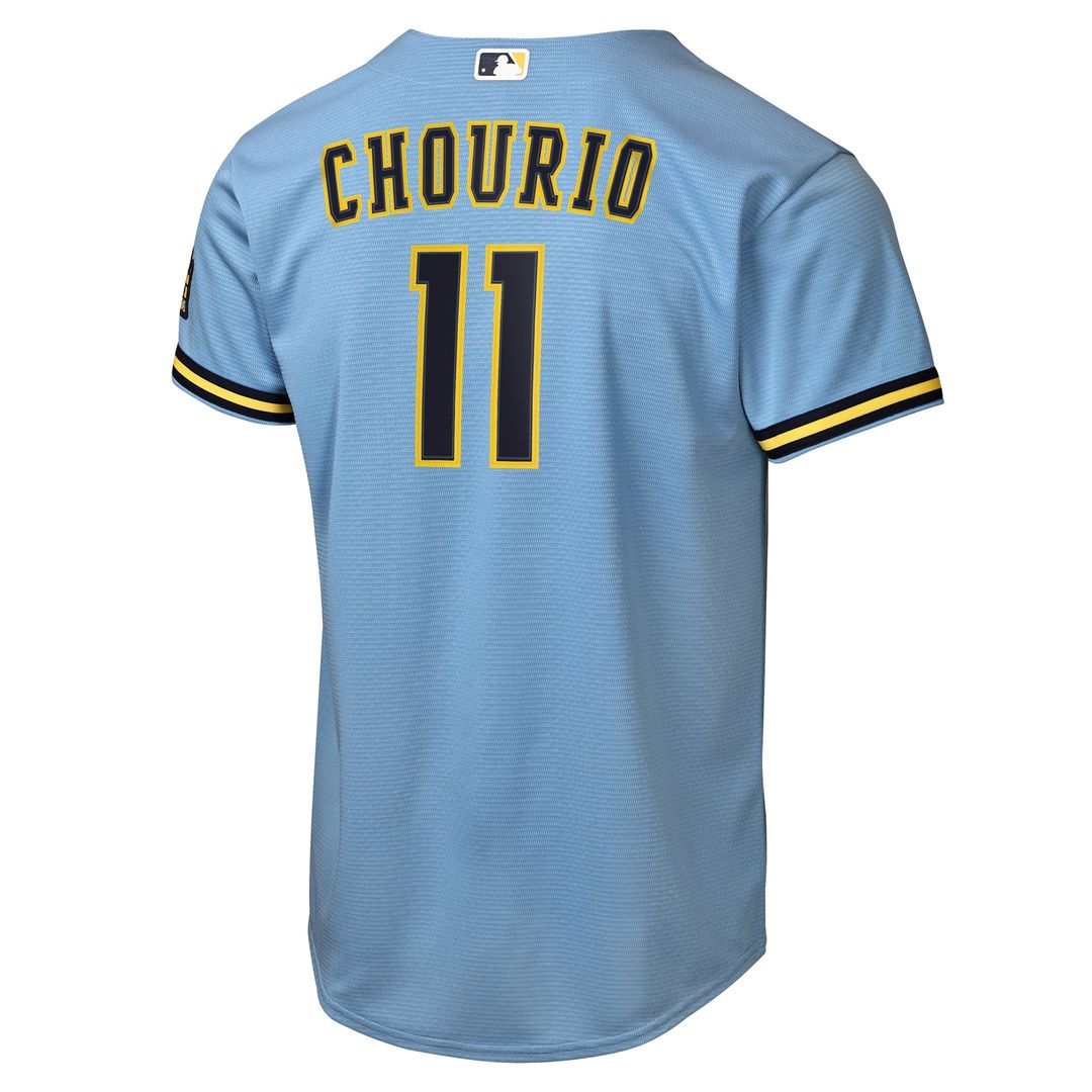 Milwaukee Brewers Jackson Chourio Nike Youth Home Stadium Jersey - Cream MLB Team Jersey Baseball Fan Apparel