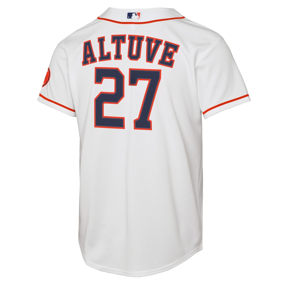 Houston Astros Jose Altuve Nike Youth Home Stadium Jersey - White MLB Team Jersey Baseball Fan Apparel
