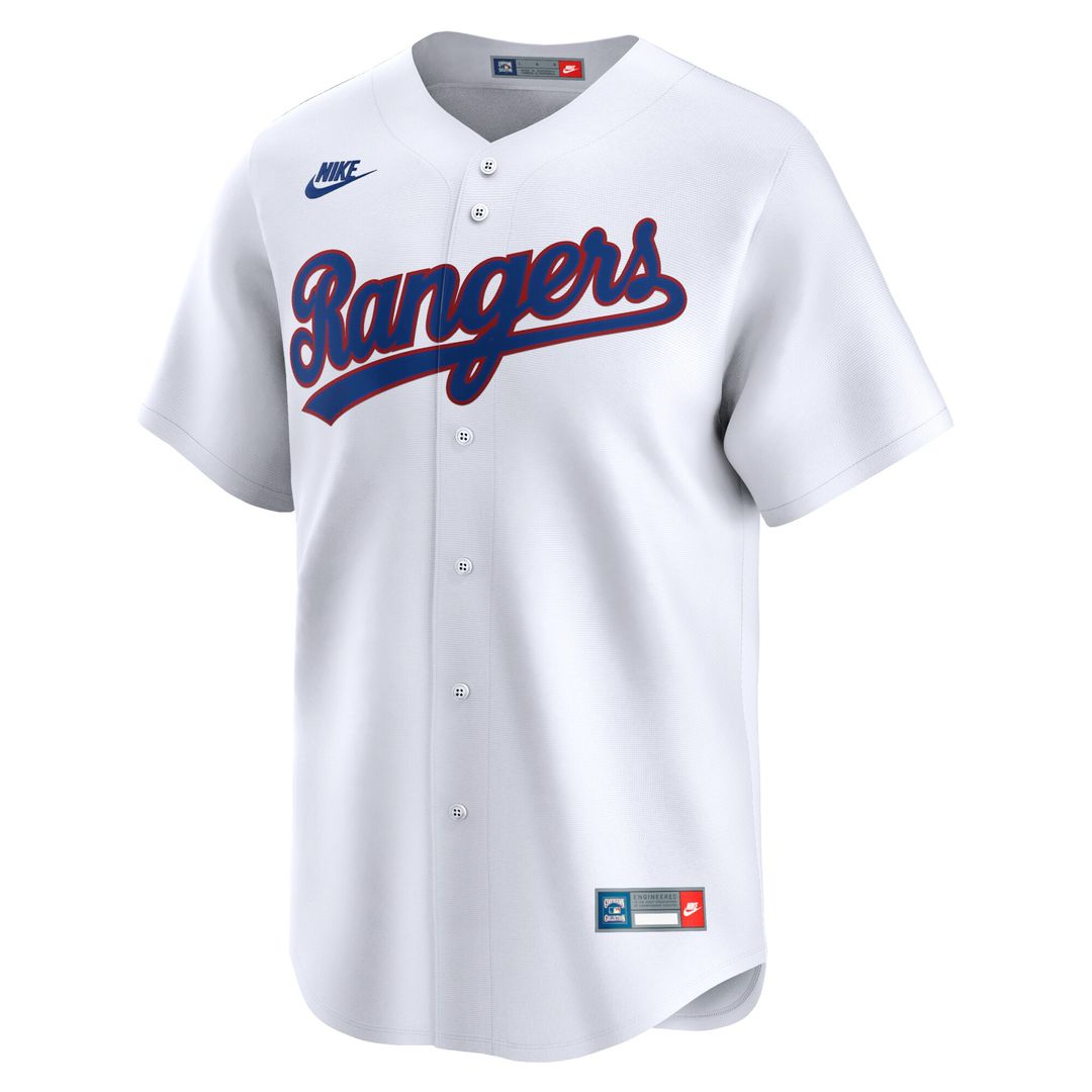 Texas Rangers Nike Cooperstown Limited Jersey - White MLB Team Jersey Baseball Fan Apparel