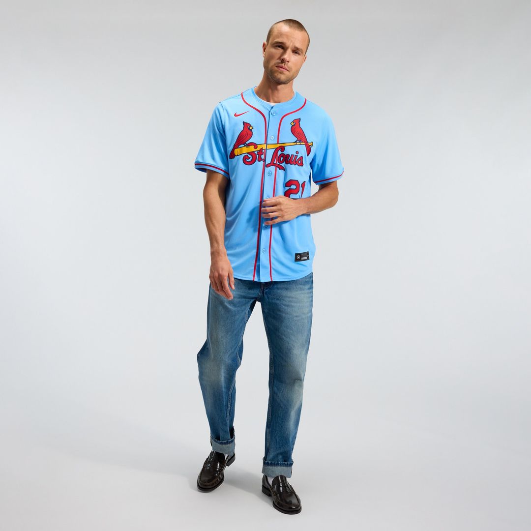 St. Louis Cardinals Lars Nootbaar Nike Alternate Limited Jersey - Light Blue MLB Team Jersey Baseball Fan Apparel