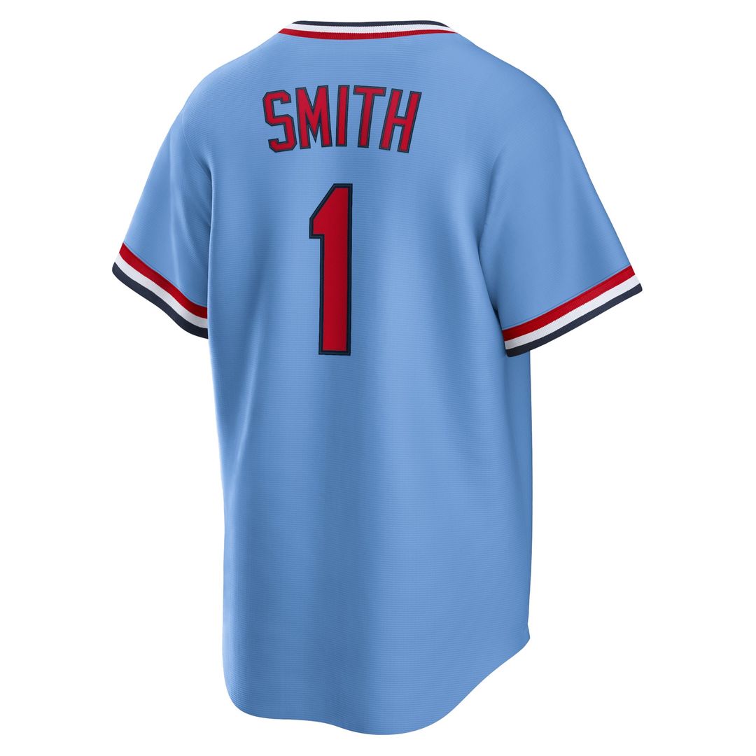 St. Louis Cardinals Ozzie Smith Nike Road Cooperstown Player Jersey - Light Blue MLB Team Jersey Baseball Fan Apparel