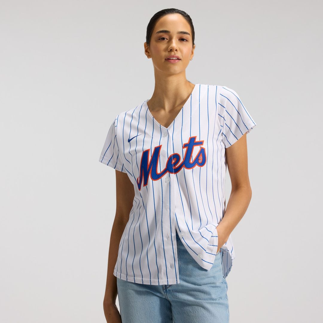 New York Mets Nike Women's Home Replica Team Jersey - White MLB Team Jersey Baseball Fan Apparel