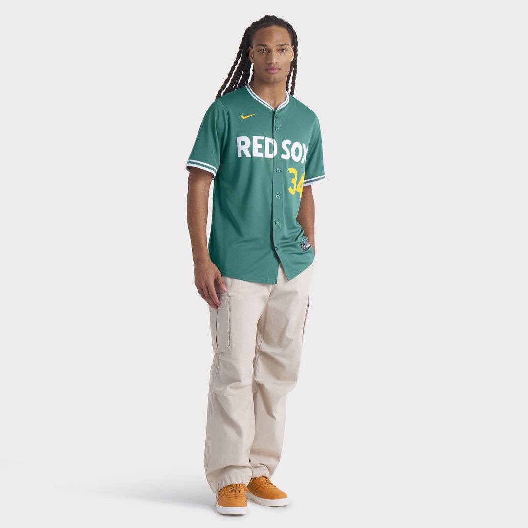 Boston Red Sox David Ortiz Nike 2025 City Connect Limited Retired Player Jersey - Green MLB Team Jersey Baseball Fan Apparel