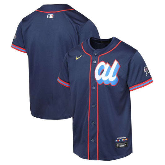 American League Nike Youth 2025 All - Star Edition Limited Jersey - Navy MLB Team Jersey Baseball Fan Apparel