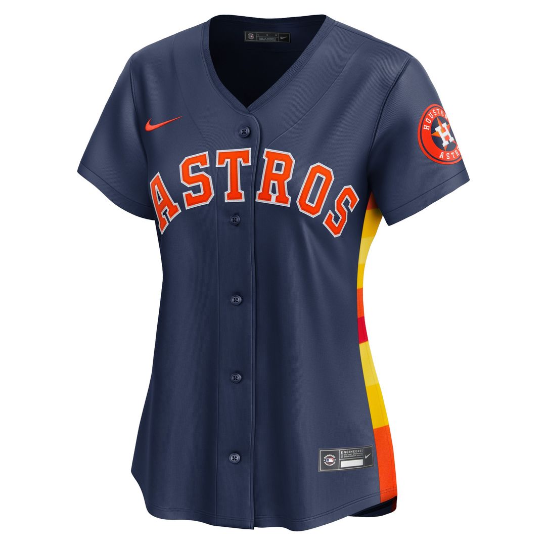 Houston Astros Jose Altuve Nike Women's Alternate Limited Player Jersey - Navy MLB Team Jersey Baseball Fan Apparel