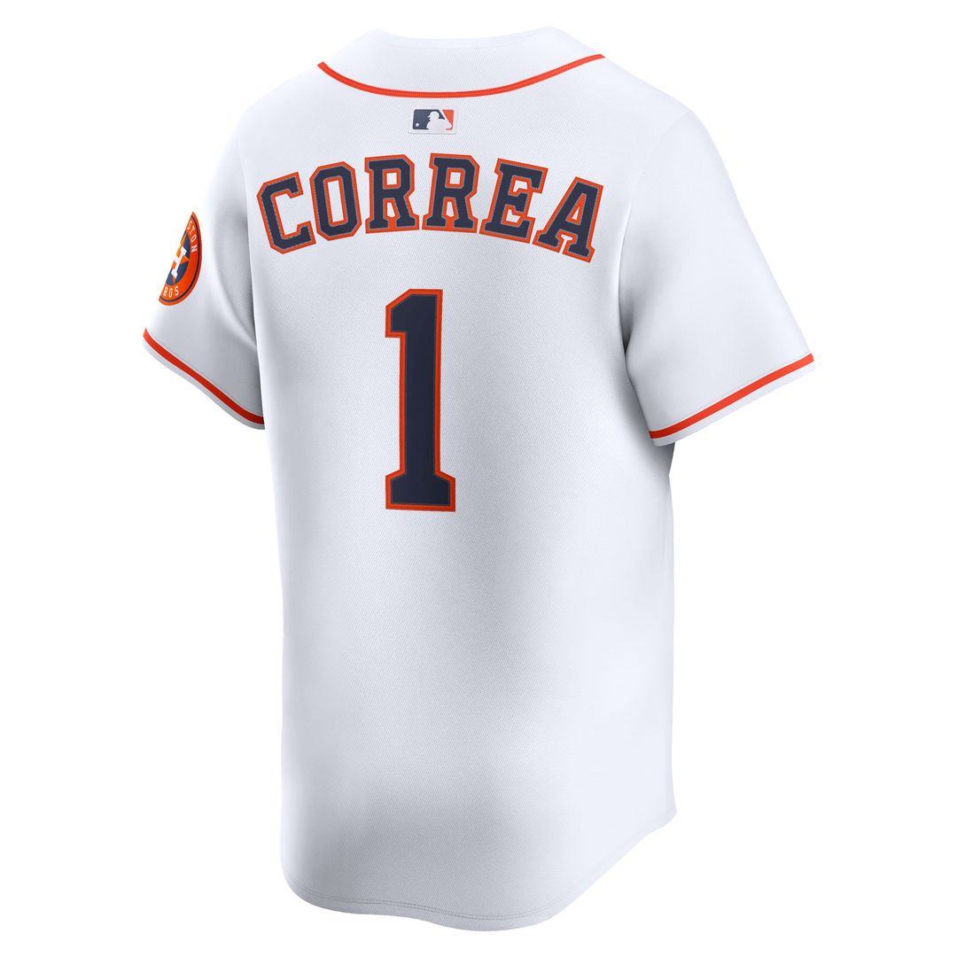 Houston Astros Carlos Correa Nike Home Limited Player Jersey - White MLB Team Jersey Baseball Fan Apparel