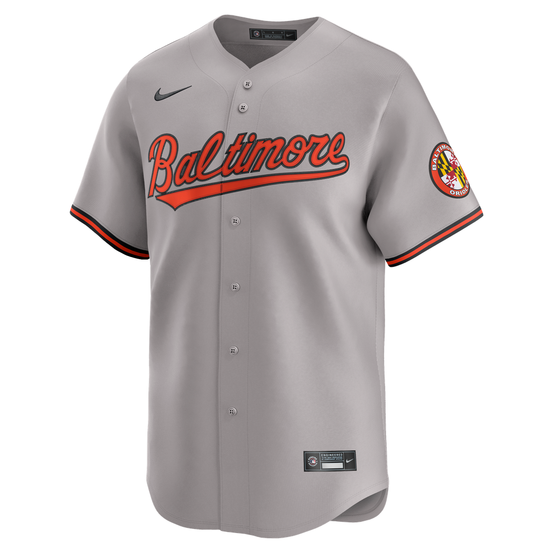 Baltimore Orioles Nike Road Limited Jersey - Gray MLB Team Jersey Baseball Fan Apparel