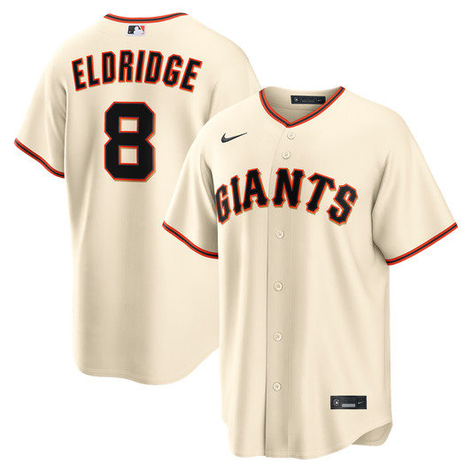 San Francisco Giants Bryce Eldridge Nike Home Replica Jersey - Cream MLB Team Jersey Baseball Fan Apparel