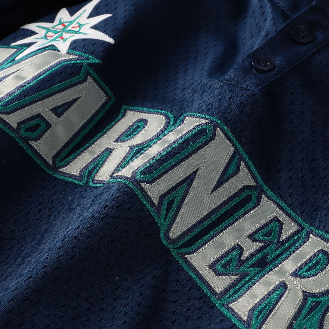 Seattle Mariners Mitchell & Ness Big & Tall Cooperstown Mesh Batting Practice Jersey - Navy MLB Team Jersey Baseball Fan Apparel