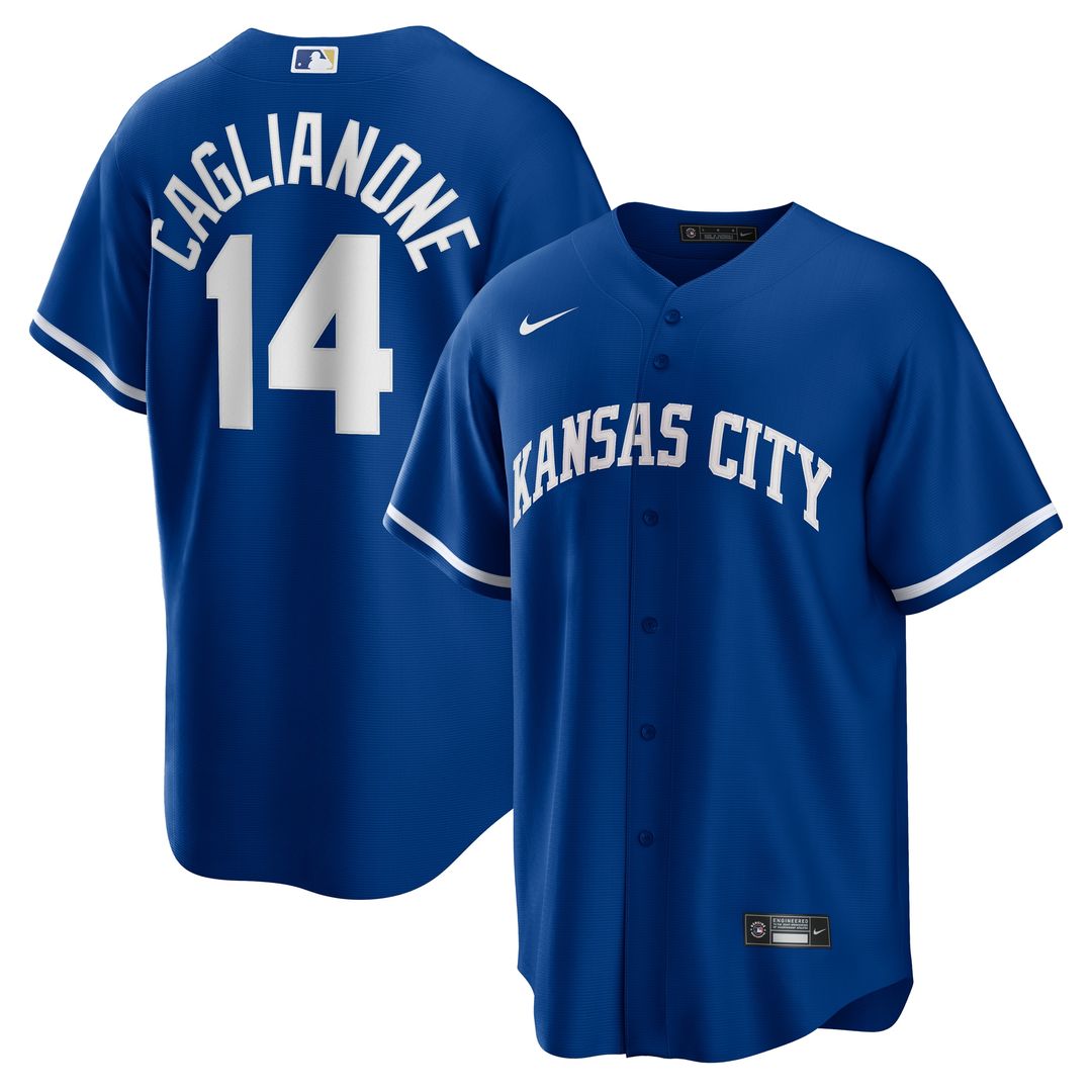Kansas City Royals Jac Caglianone Nike Alternate Replica Jersey - Royal MLB Team Jersey Baseball Fan Apparel