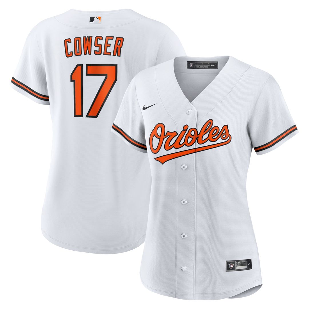 Baltimore Orioles Colton Cowser Nike Women's Home Replica Jersey - White MLB Team Jersey Baseball Fan Apparel