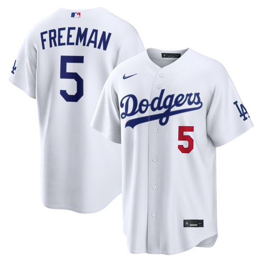 Los Angeles Dodgers Freddie Freeman Nike Home Stadium Jersey - White MLB Team Jersey Baseball Fan Apparel