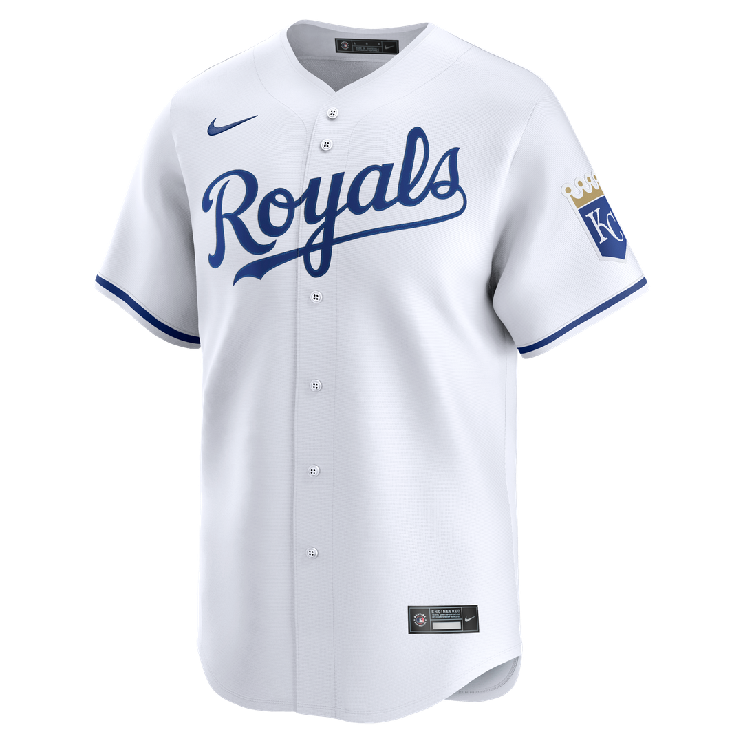 Kansas City Royals Nike Home Limited Jersey - White MLB Team Jersey Baseball Fan Apparel