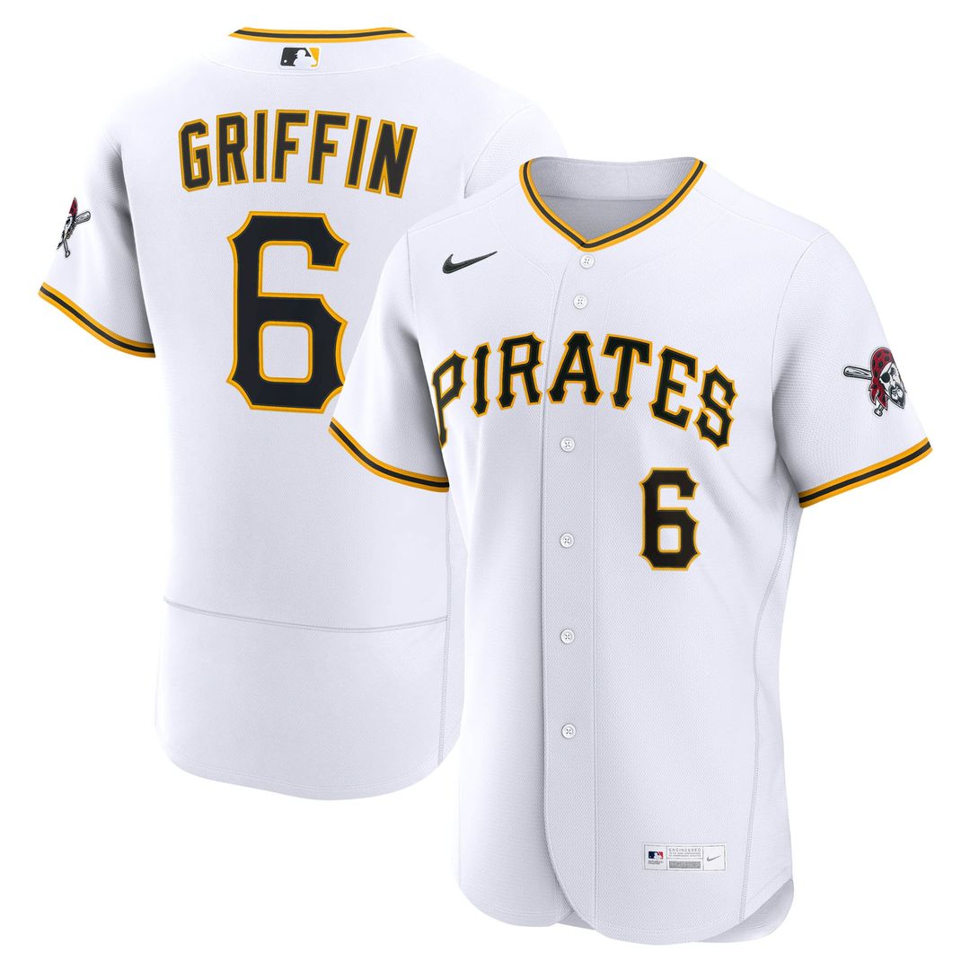 Pittsburgh Pirates Konnor Griffin Nike Home Authentic Jersey - White MLB Team Jersey Baseball Fan Apparel