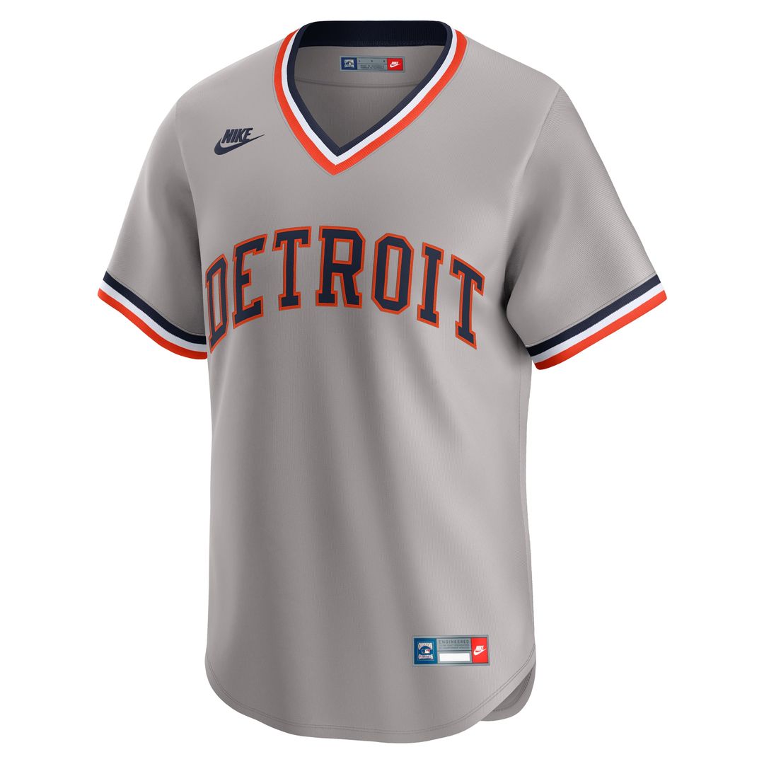 Detroit Tigers Nike Cooperstown Limited Jersey - Gray MLB Team Jersey Baseball Fan Apparel