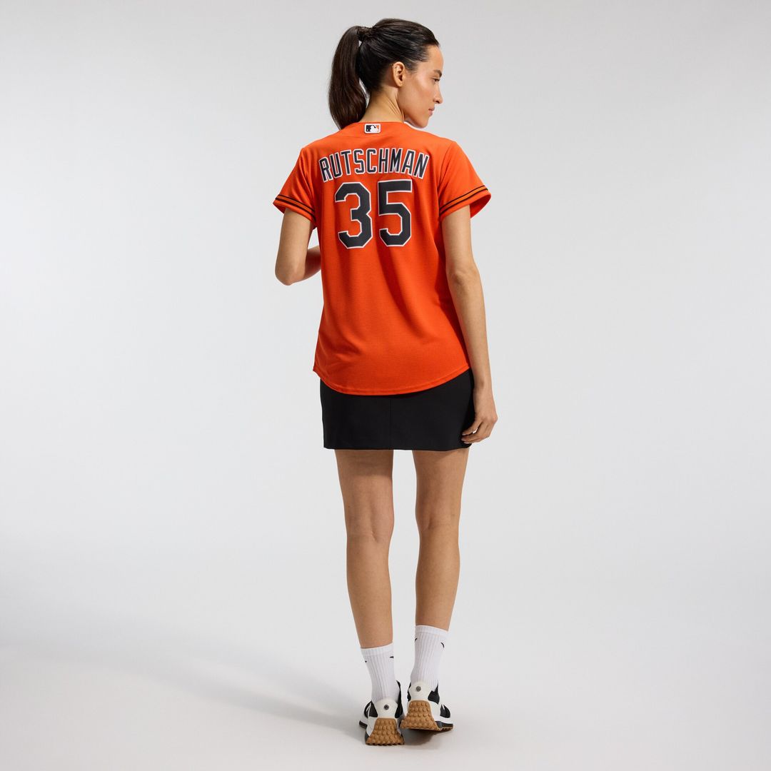 Baltimore Orioles Adley Rutschman Nike Women's Alternate Replica Player Jersey - Orange MLB Team Jersey Baseball Fan Apparel