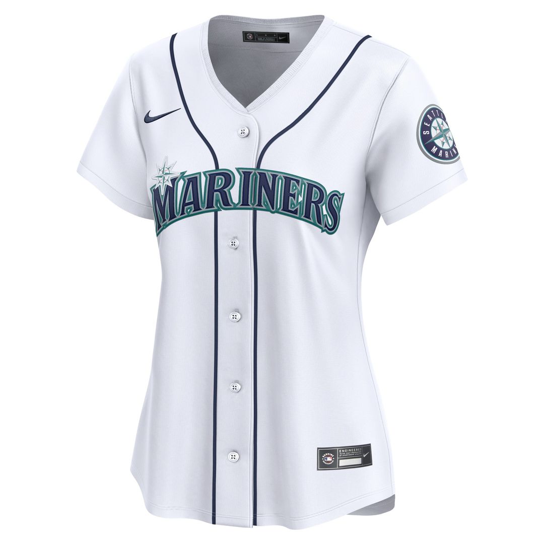 Seattle Mariners Julio Rodríguez Nike Women's Home Limited Player Jersey - White MLB Team Jersey Baseball Fan Apparel