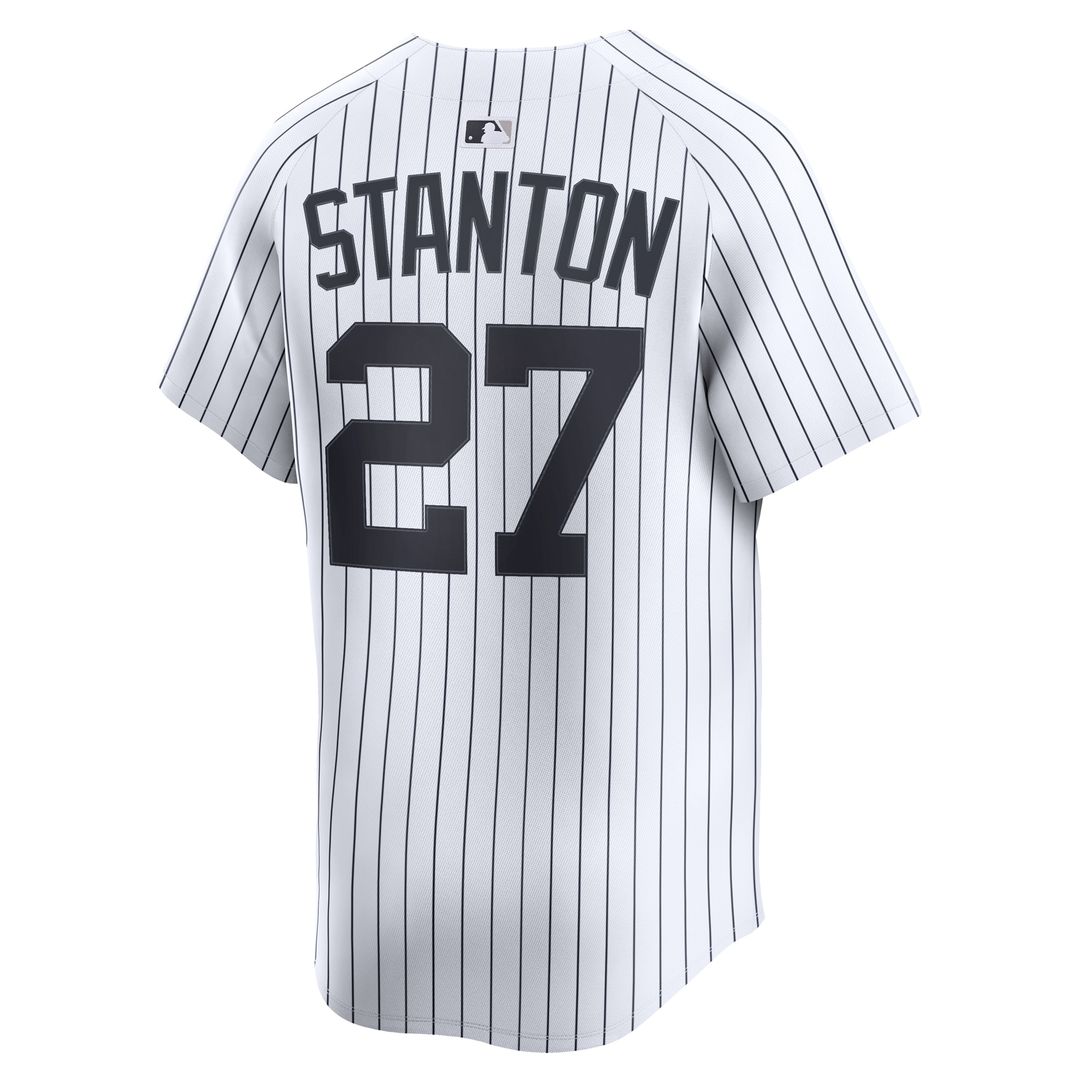 New York Yankees Giancarlo Stanton Nike Home Limited Player Jersey - White MLB Team Jersey Baseball Fan Apparel