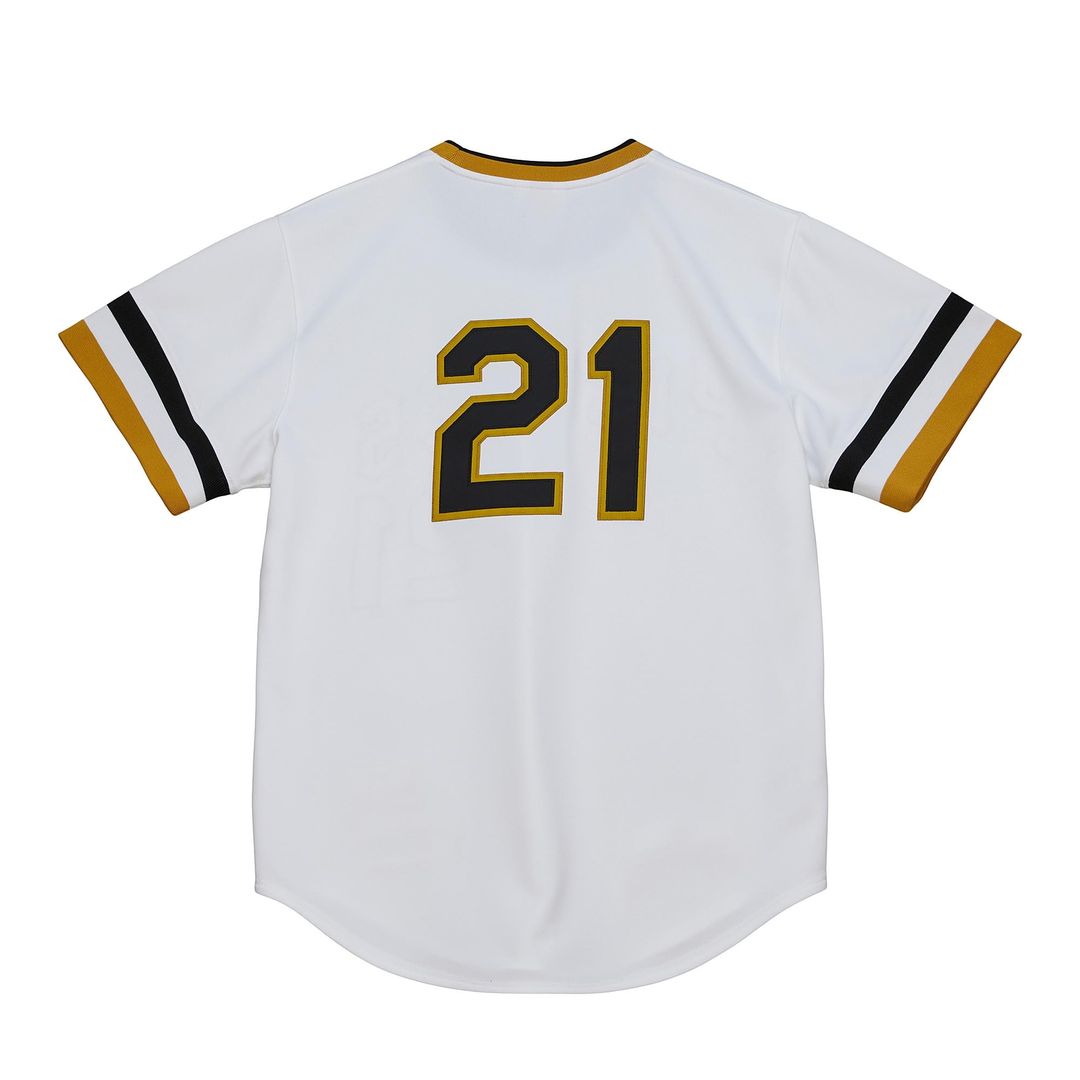 Pittsburgh Pirates Roberto Clemente Mitchell & Ness Cooperstown Authentic Jersey - White MLB Team Jersey Baseball Fan Apparel
