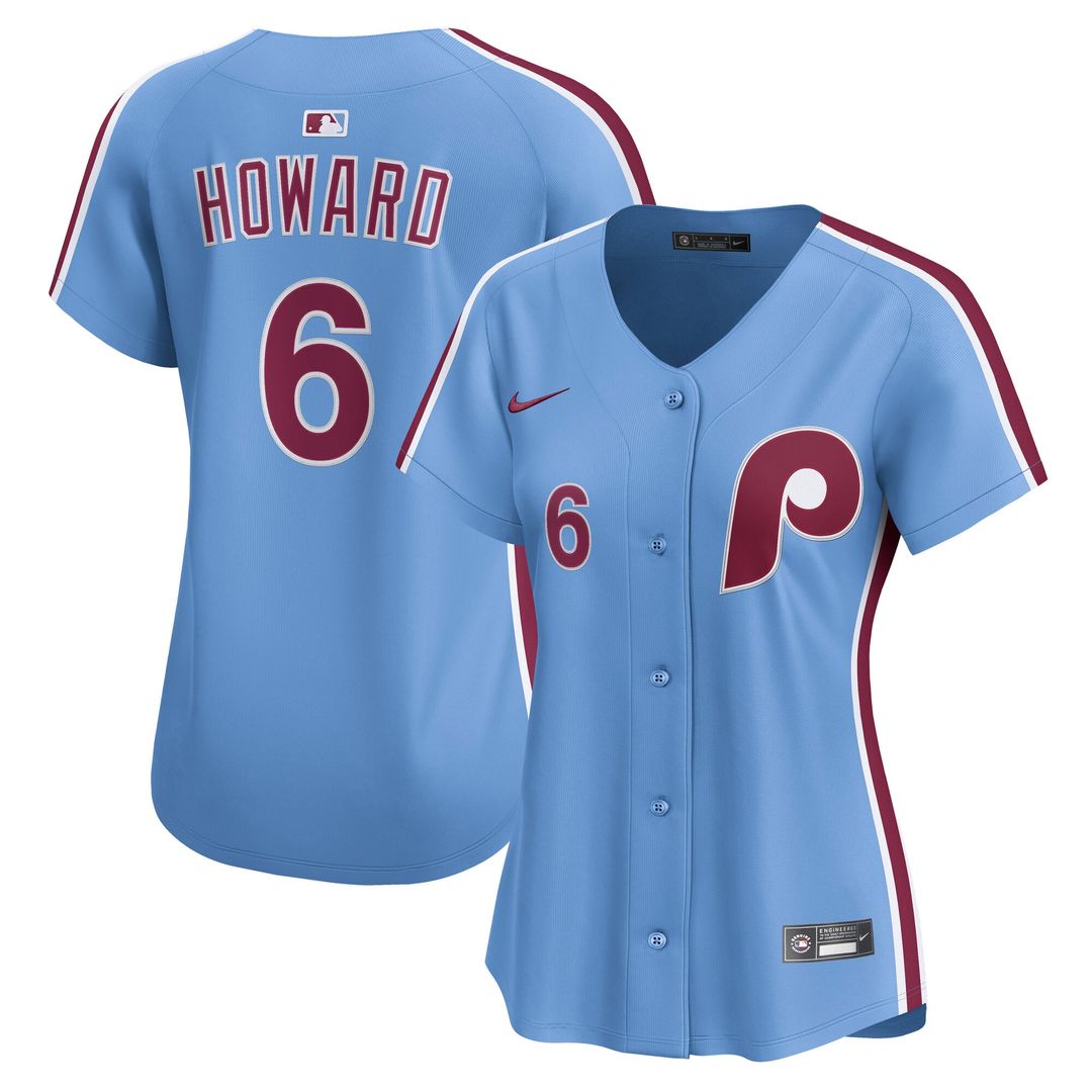 Philadelphia Phillies Ryan Howard Nike Women's Limited Jersey - White MLB Team Jersey Baseball Fan Apparel
