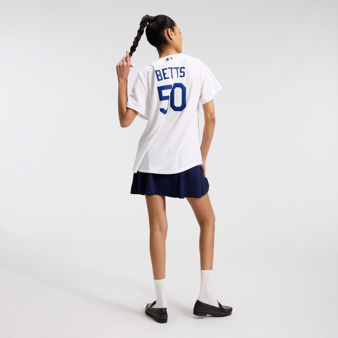 Los Angeles Dodgers Mookie Betts Nike Women's Home Stadium Jersey - White MLB Team Jersey Baseball Fan Apparel