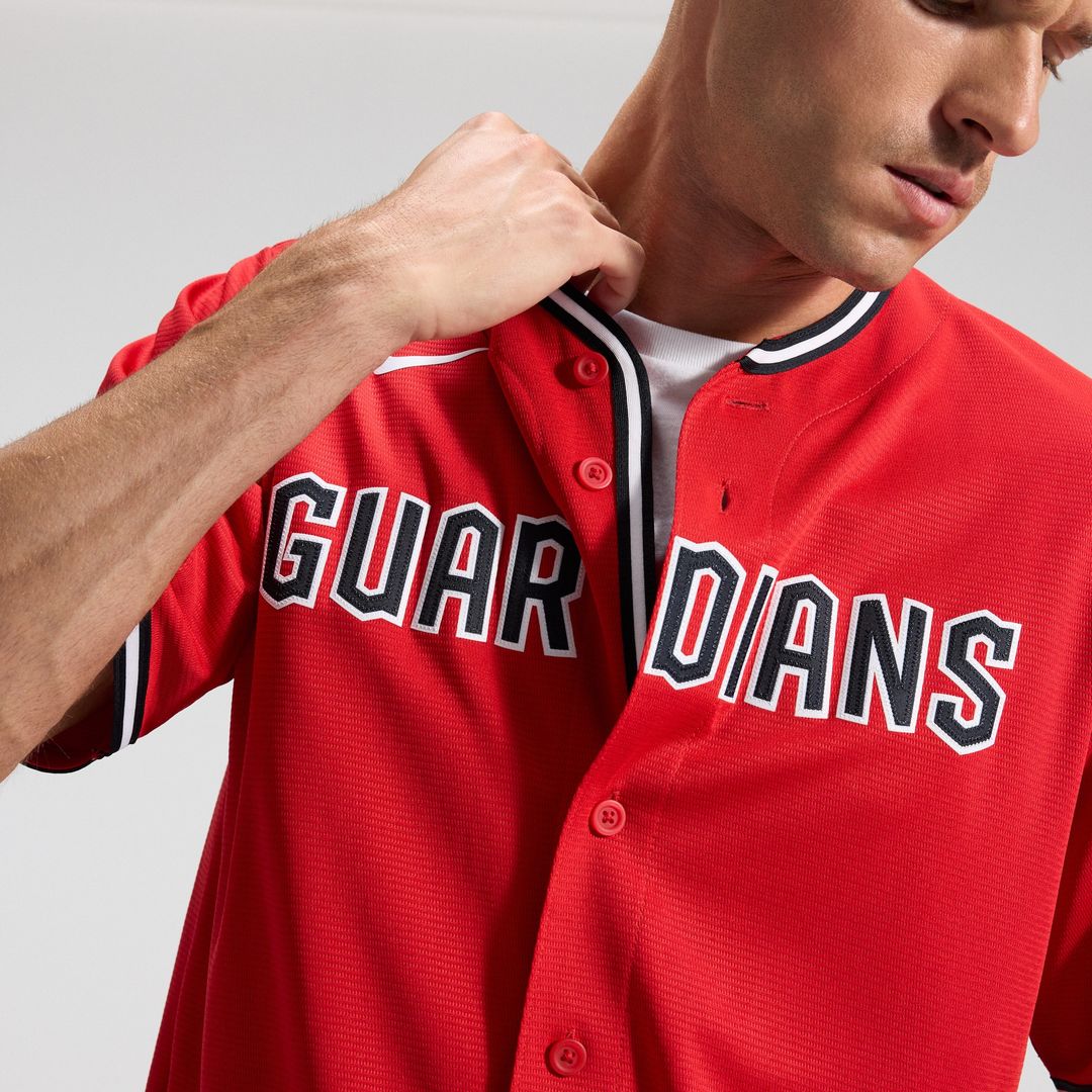 Cleveland Guardians Nike Alternate 2 Replica Jersey - Red MLB Team Jersey Baseball Fan Apparel