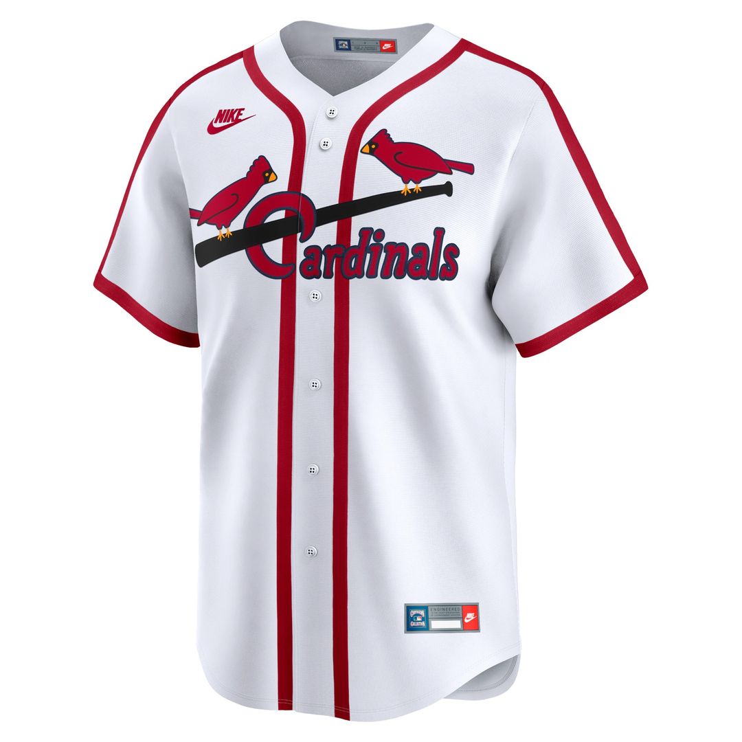 St. Louis Cardinals Nike Cooperstown Limited Jersey - White MLB Team Jersey Baseball Fan Apparel