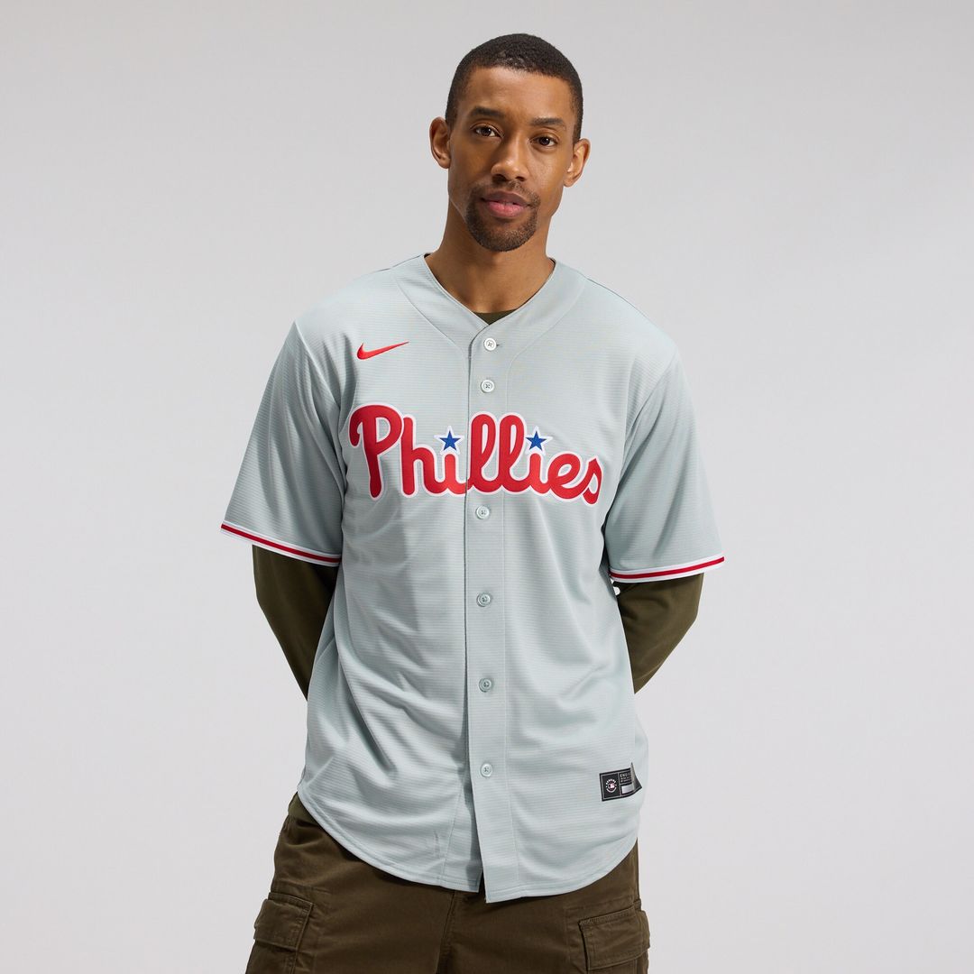 Philadelphia Phillies Bryce Harper Nike Road Replica Jersey - Gray MLB Team Jersey Baseball Fan Apparel