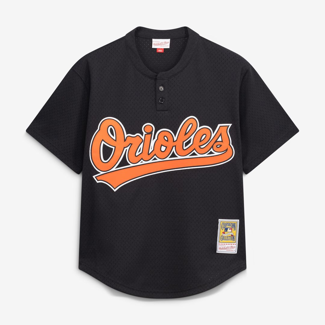 Baltimore Orioles Cal Ripken Jr. Mitchell & Ness Authentic Batting Practice Jersey - Black MLB Team Jersey Baseball Fan Apparel