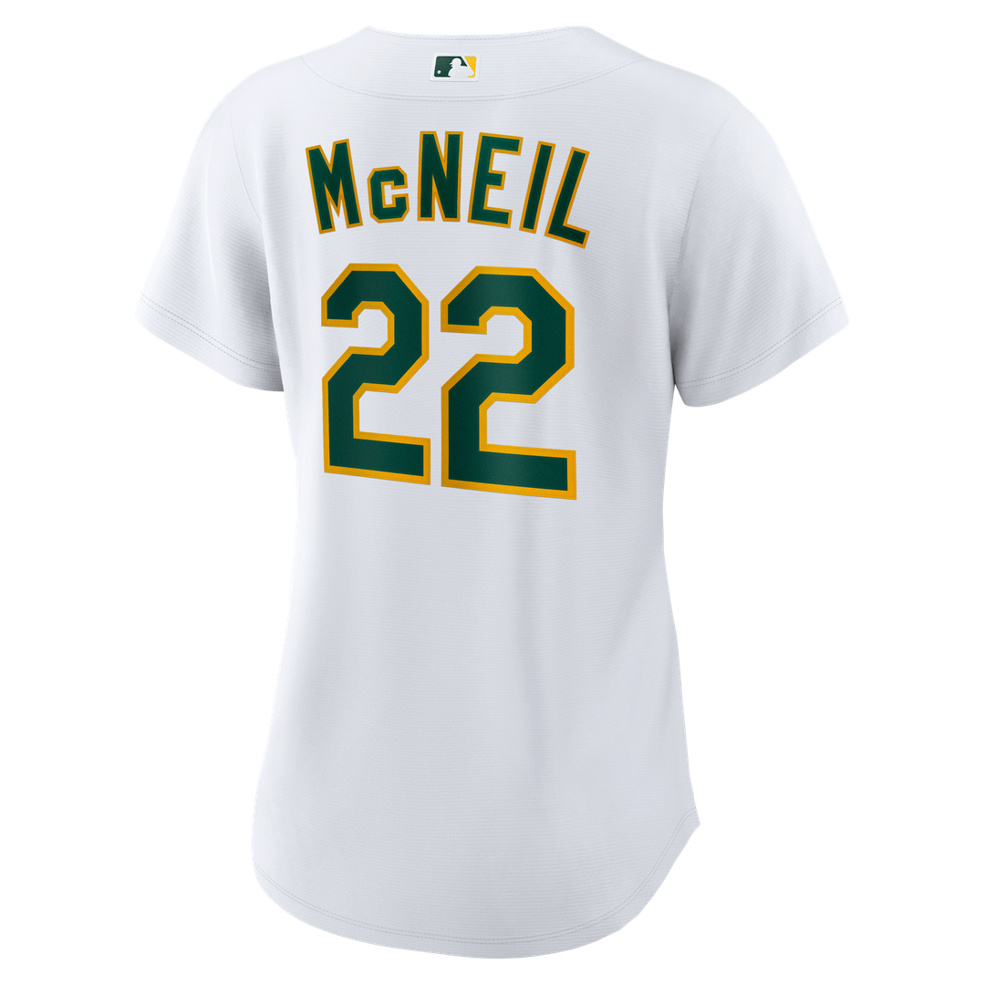 Athletics Jeff McNeil Nike Women's Home Replica Jersey - White MLB Team Jersey Baseball Fan Apparel
