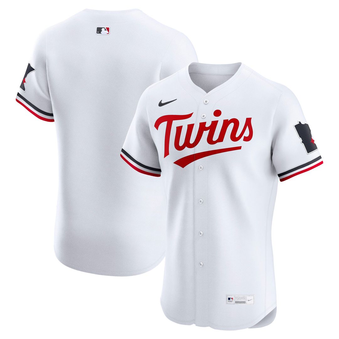 Minnesota Twins Nike Home Elite Jersey - White MLB Team Jersey Baseball Fan Apparel