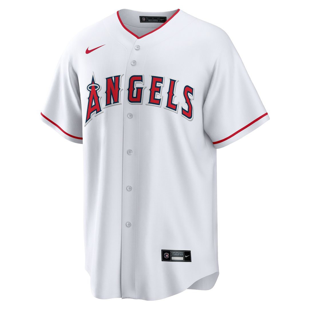 Los Angeles Angels Nike Home Blank Replica Jersey - White MLB Team Jersey Baseball Fan Apparel