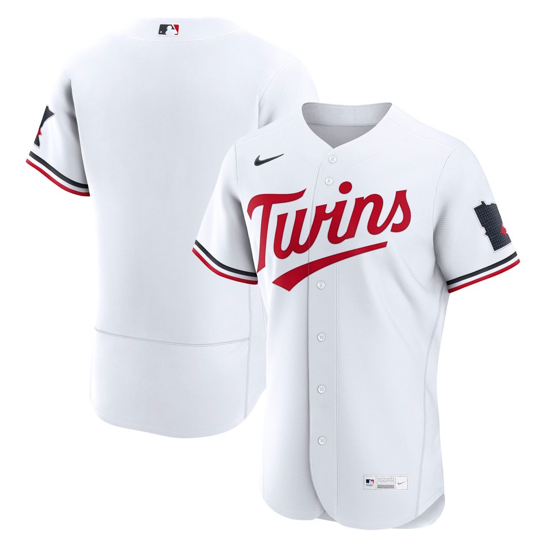 Minnesota Twins Nike Home Authentic Jersey - White MLB Team Jersey Baseball Fan Apparel