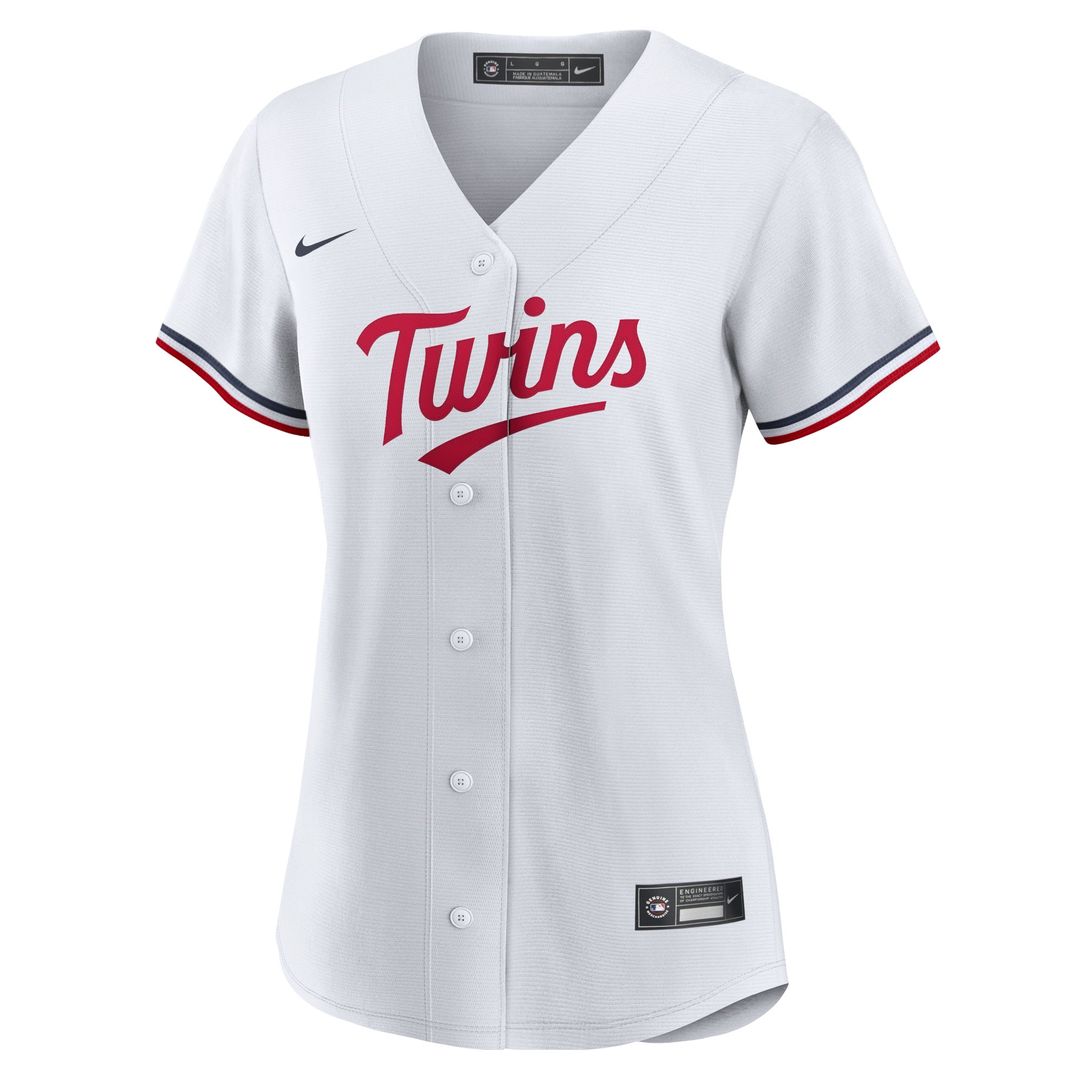 Minnesota Twins Nike Women's Home Replica Team Logo Jersey - White MLB Team Jersey Baseball Fan Apparel