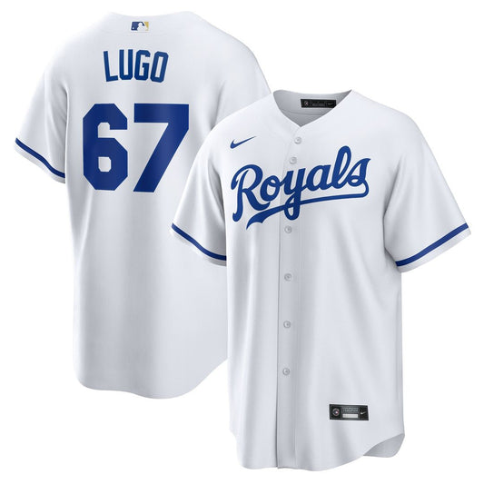 Kansas City Royals Seth Lugo Nike Home Replica Jersey - White MLB Team Jersey Baseball Fan Apparel