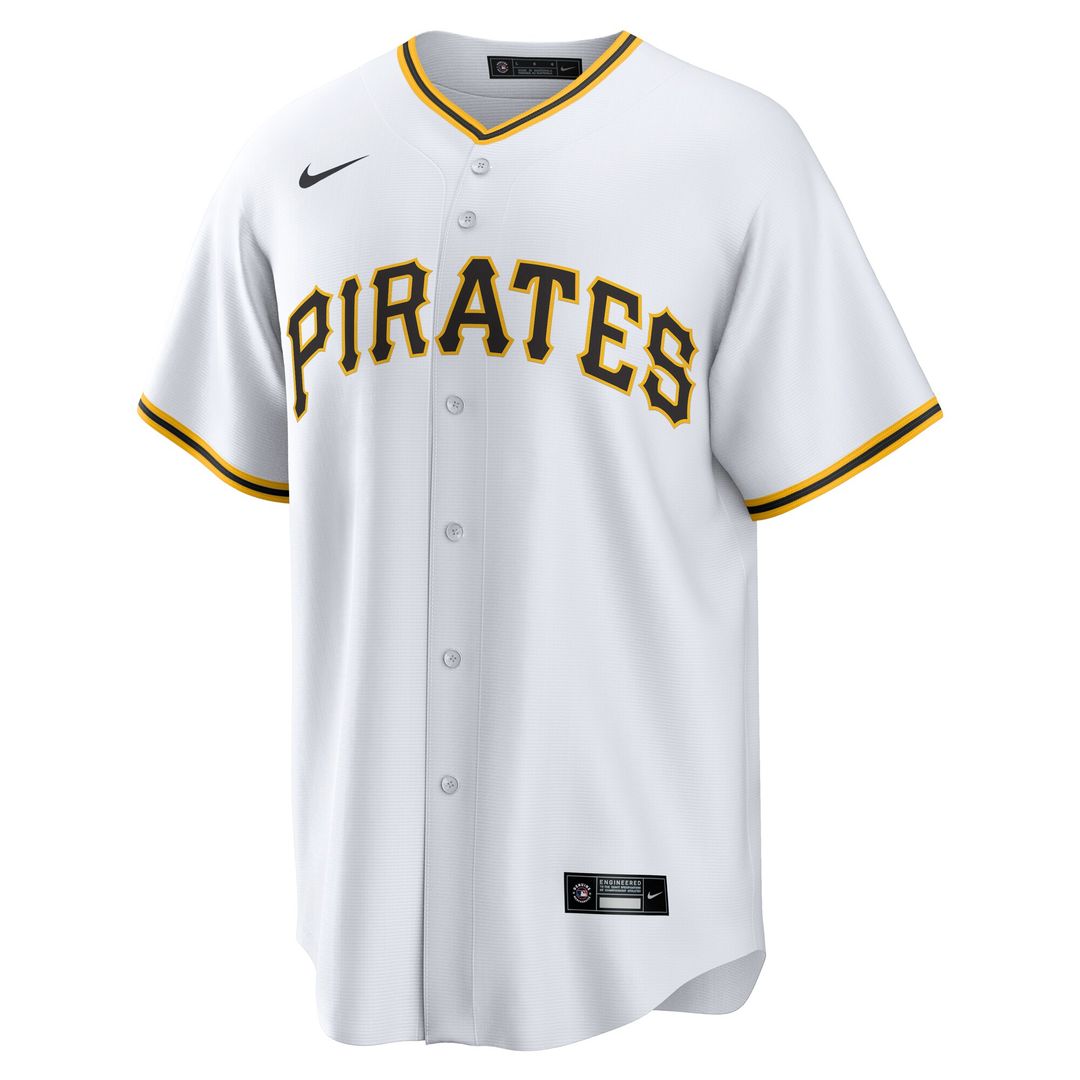 Pittsburgh Pirates Joey Bart Nike Home Replica Jersey - White MLB Team Jersey Baseball Fan Apparel