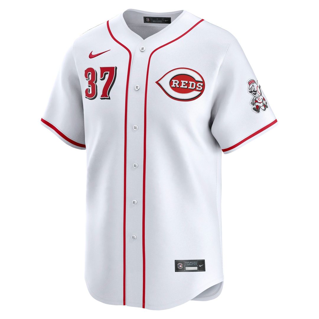 Cincinnati Reds Tyler Stephenson Nike Home Limited Player Jersey - White MLB Team Jersey Baseball Fan Apparel
