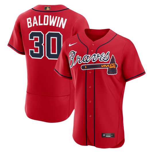 Atlanta Braves Drake Baldwin Nike MLB Awards Authentic Jersey - Red MLB Team Jersey Baseball Fan Apparel