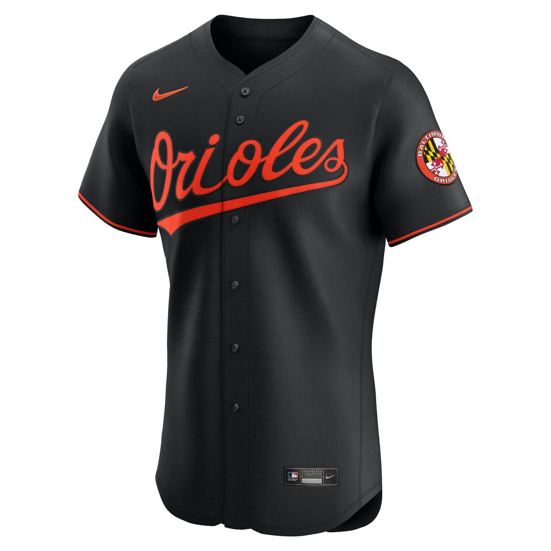 Baltimore Orioles Nike Alternate 2 Elite Jersey - Orange MLB Team Jersey Baseball Fan Apparel