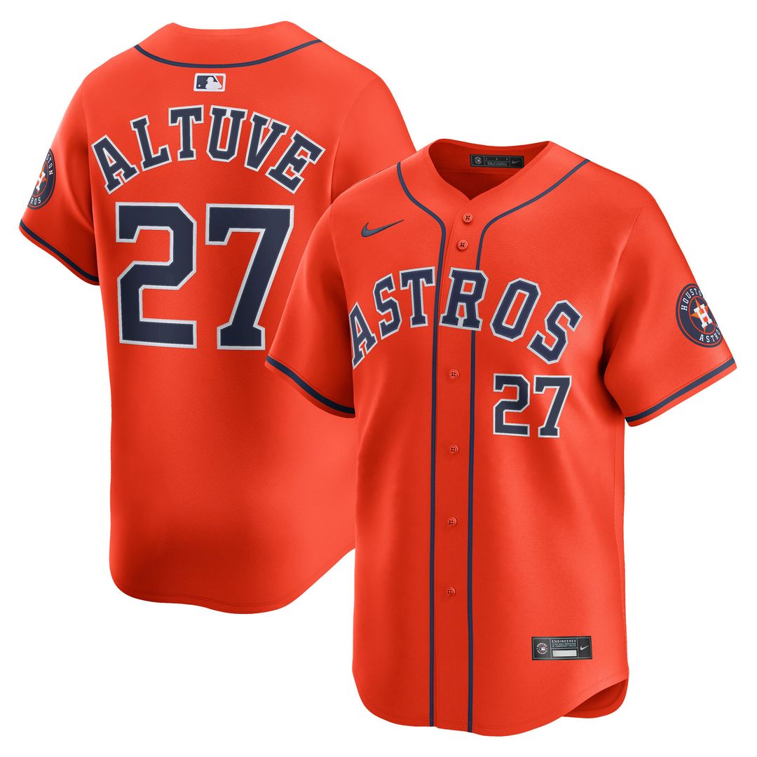 Houston Astros Jose Altuve Nike Road Limited Player Jersey - Gray MLB Team Jersey Baseball Fan Apparel