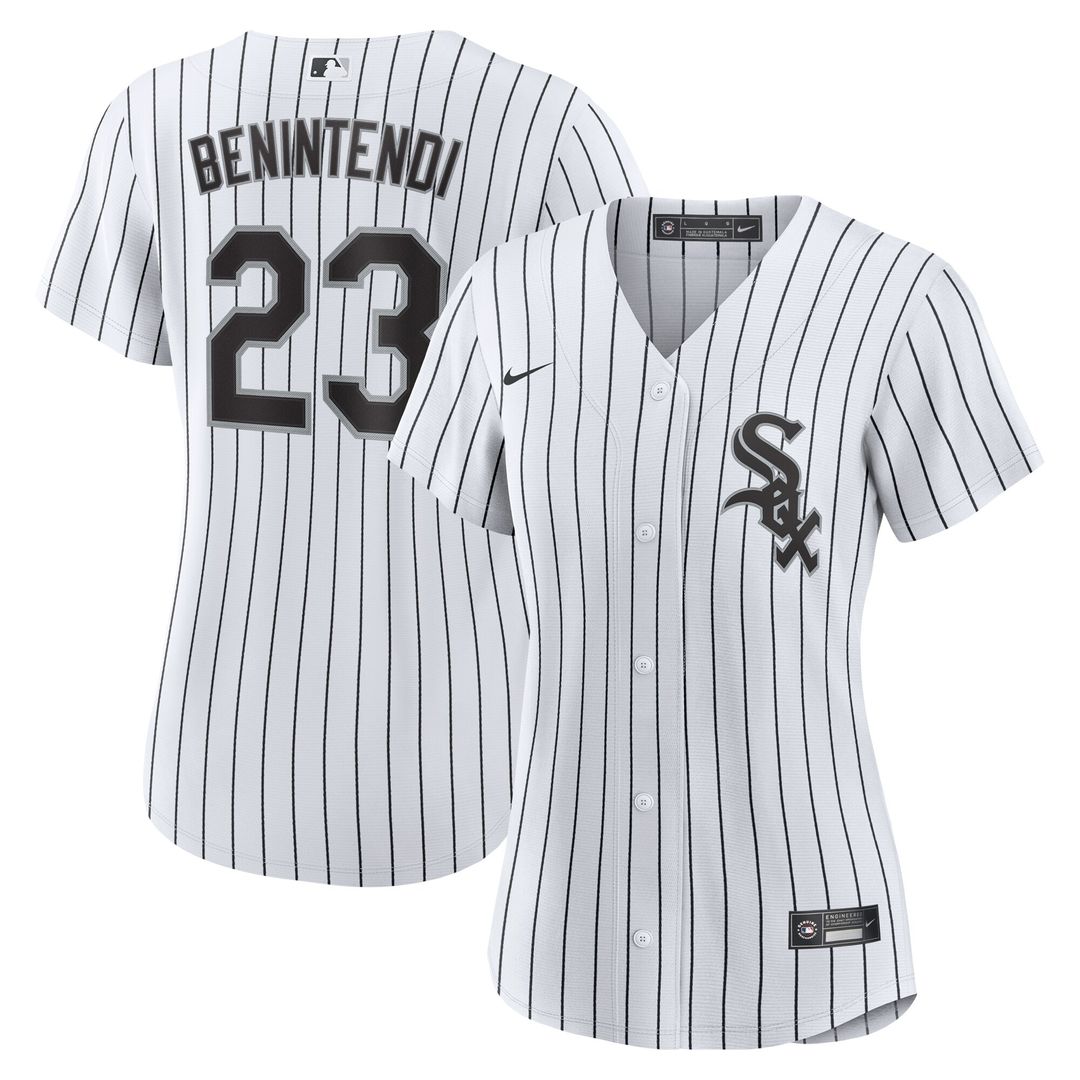 Chicago White Sox Andrew Benintendi Nike Women's Home Player Jersey - White/Black MLB Team Jersey Baseball Fan Apparel