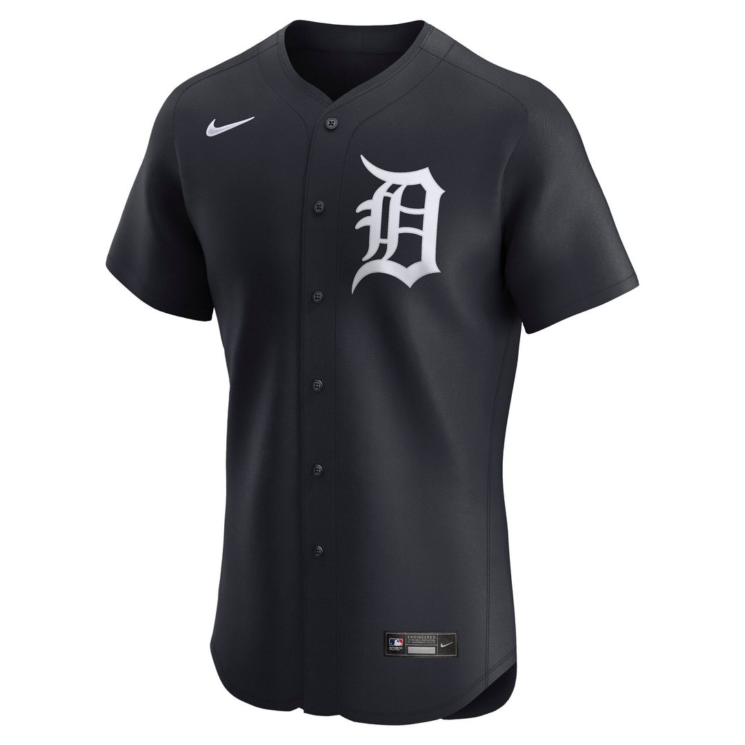 Detroit Tigers Nike Alternate 2 Elite Jersey - Navy MLB Team Jersey Baseball Fan Apparel