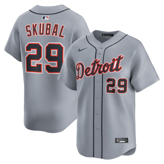 Detroit Tigers Tarik Skubal Nike Road Limited Jersey - Gray MLB Team Jersey Baseball Fan Apparel