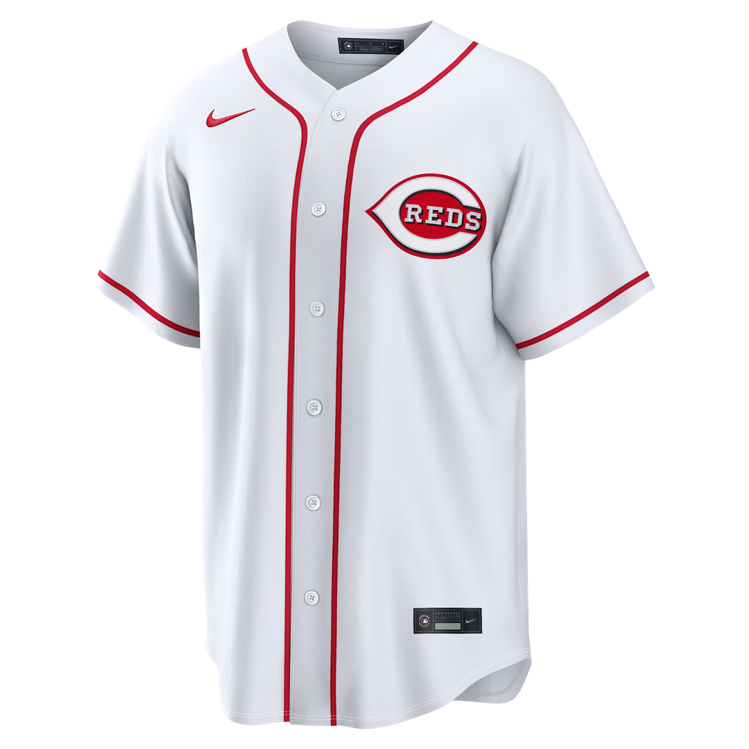 Cincinnati Reds Elly De La Cruz Nike Home Replica Jersey - White MLB Team Jersey Baseball Fan Apparel